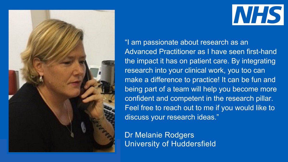 NHSWTE_NEY's tweet image. As part of #AdvancingPractice2023 week, Dr Melanie Rodgers explains the impact research has in Advanced Practice.