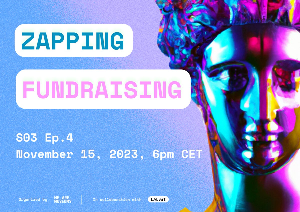 WeAreMuseums's tweet photo. #WACWeekly is changing! 🥳 

Join us Nov 15th at 6pm CET for our new once a month format: zapping!  

During zapping sessions, we'll delve into current topics via breakout rooms. This will give us all the chance to have meaningful discussions, while getting to know each other! https://t.co/pmQnrnvrNR