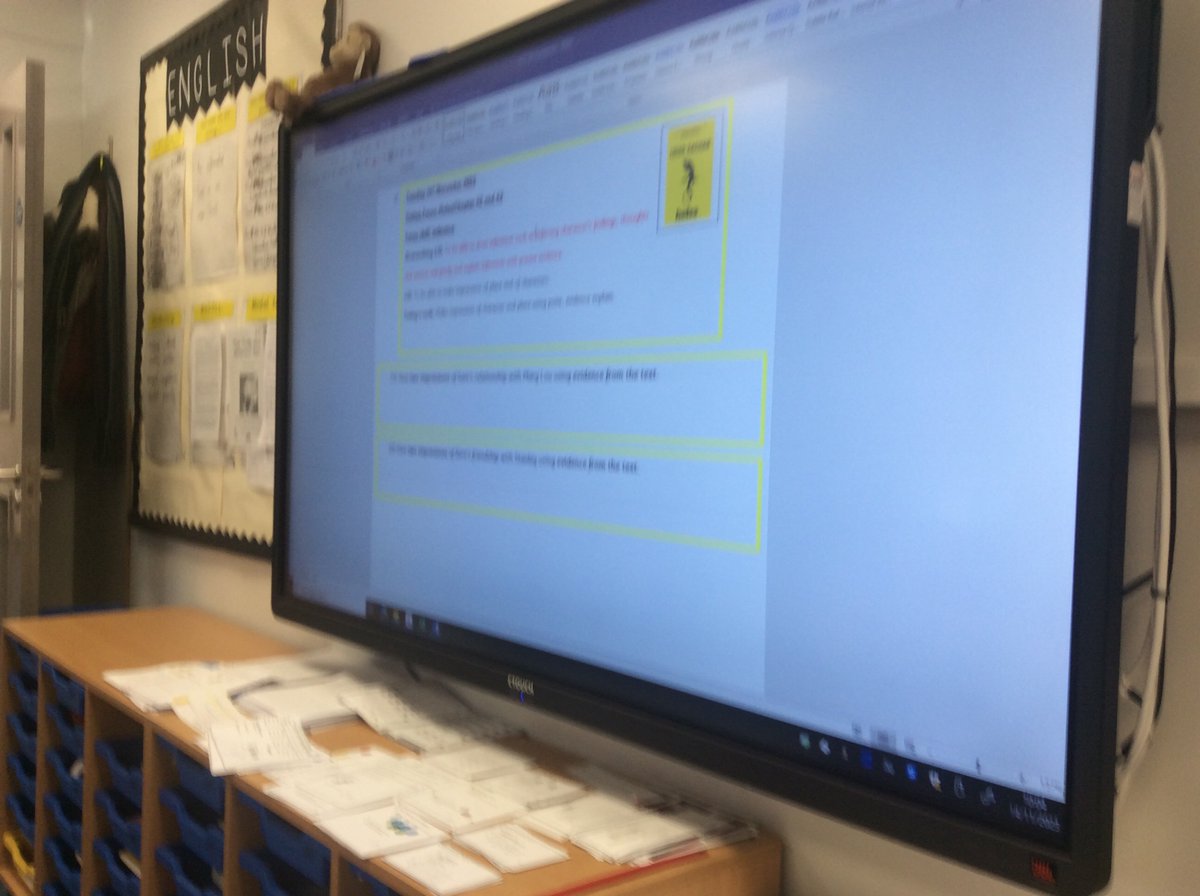 StoneferryPS's tweet photo. Answering inference-based impression questions in our reading response work on Holes in Y6. #spsresding #spsyear6 #spsreading https://t.co/H0g3l3J2mG