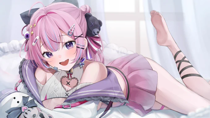 【お仕事】こちら来年4月デビュー予定の愛喰ラウ様のお写真撮らせて頂きました!!初配信楽しみ是非チェックよろしくお願いします 
