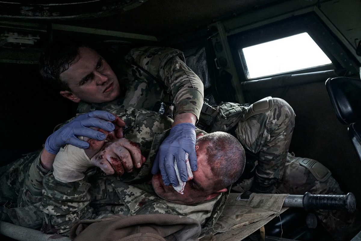 ZelenskyyUa's tweet photo. Our combat medics.

Under fire and in extreme conditions, every day they save the lives of our warriors, treat them, and do everything in their power to save them.

I thank our combat medics for their vital and selfless work and for every life they saved. https://t.co/lCjLfT4MMT