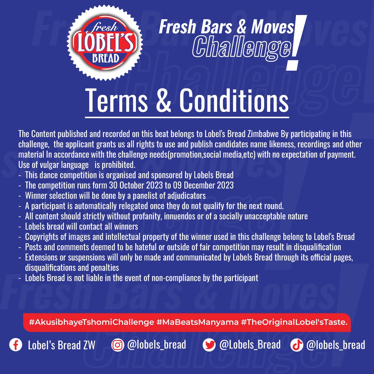 Are you a creative? Here’s a chance to win your share of US$5,000.00 worth of prizes!!!

Follow <a href="/Lobels_Bread/">#OriginalLobelsTaste</a> for more  information 

#freshbarsandmoves