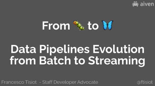 Did you miss #current23? 
All the sessions are now available, no more signup needed!

Check out my talk 'From 🐛 to 🦋: Data Pipelines Evolution from Batch to Streaming'

#ApacheFlink #ApacheKafka

confluent.io/events/current…