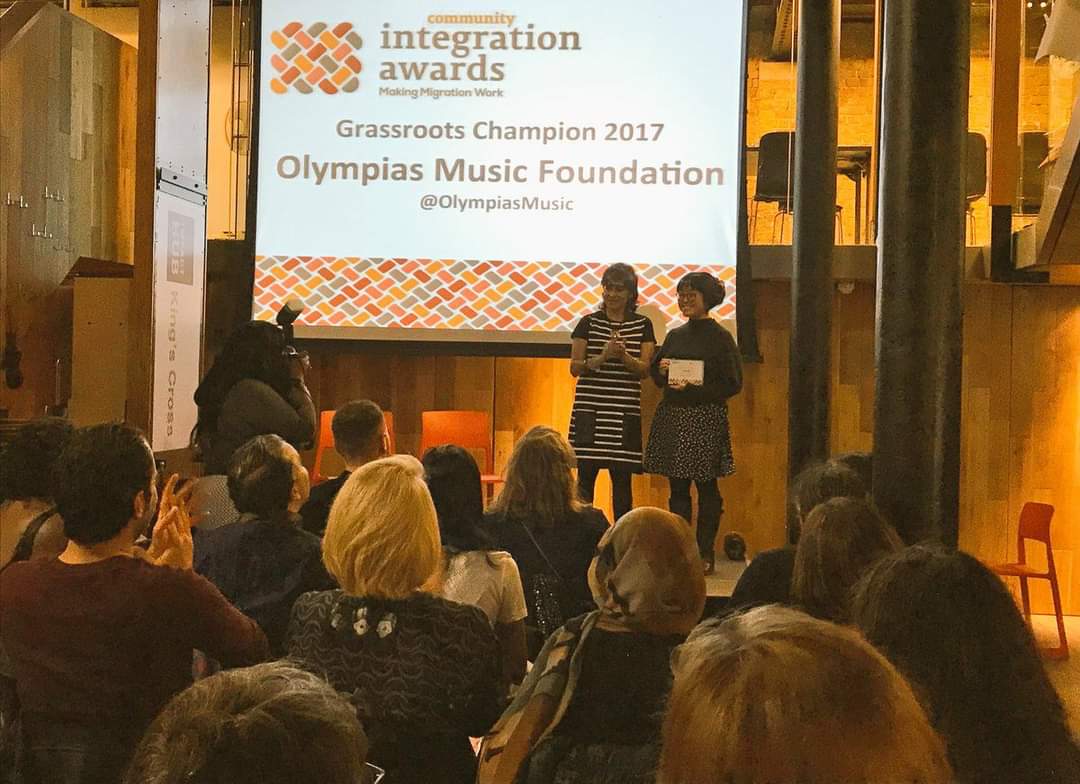 Massive congratulations to @OlympiasMusic for being awarded #KAVS2023. It was back in 2017 that I had the honour of naming them winners of the @migrationwork @integration_UK Awards. Amazed and proud to see how far they have come.