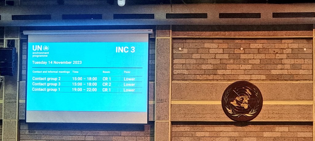 Our Programs Manager @davemunene is keenly following the  proceedings of the #INC3 #AntiplasticsTreaty at the @UNEP HQs in Nairobi.
@andersen_inger @UNEP @UNEP_Africa @UNEPFaith4Earth @WWF_SpecEnvoy @UNCCDcso @VaticanIHD @VaticanNews @Ecojesuit @zippywebola @Makagutu