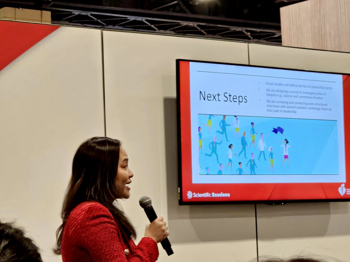 Modele Ogunniyi, MD, MPH (@modeldoc) on Twitter photo <a href="/DrJenniferCo_Vu/">Jennifer Co-Vu, MD, FACC, FAAP, FASE</a> gave an excellent presentation at #AHA23 on women in #pediatric #cardiology leadership positions
📢 women hold fewer #leadership positions across most #pedscards subspecialties, but more equitable leadership when the Division Chiefs are women <a href="/AHAScience/">AHA Science</a> #AHAWIC <a href="/DrJenniferCo_Vu/">Jennifer Co-Vu, MD, FACC, FAAP, FASE</a> gave an excellent presentation at #AHA23 on women in #pediatric #cardiology leadership positions
📢 women hold fewer #leadership positions across most #pedscards subspecialties, but more equitable leadership when the Division Chiefs are women <a href="/AHAScience/">AHA Science</a> #AHAWIC
