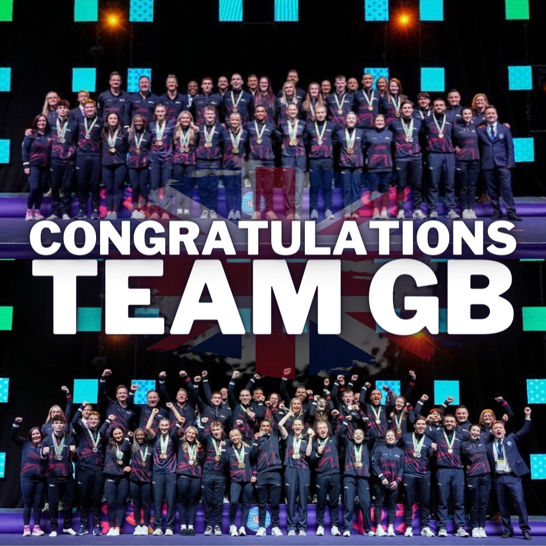 GymaidLtd's tweet photo. An incredible weekend and a magnificent achievement for Team GB at the FIG Trampoline World Championships 2023!
Congratulations to all, we had an amazing time cheering you on and helping Eurotramp to supply the highest quality equipment for the event https://t.co/8gOpm69mv4