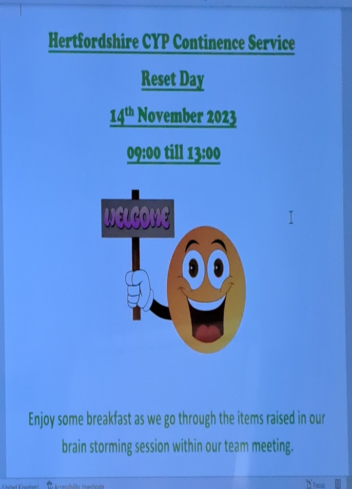 Meet HCT's CYP Continence team. 
The ladies are out of the pink &amp; enjoying a much deserved Reset day, thinking about what motivates them and what they appreciate! Well done for being so courageous and coming out of your safe zones.
<a href="/HCTNHS/">Hertfordshire Community NHS Trust</a> #teamday #3yearsstrong #cypcontinence