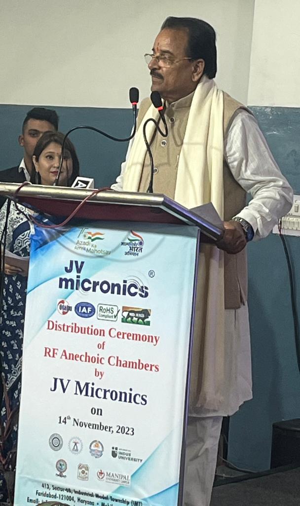 AjaybhattBJP4UK's tweet photo. Graced the JV Micronics Distribution Ceremony, witnessing the culmination of innovation and technology. Congratulations to the team for their dedication to excellence and contribution to advancing our technological landscape. #JVmicronics #InnovationCelebration https://t.co/R3q7tvhV4X