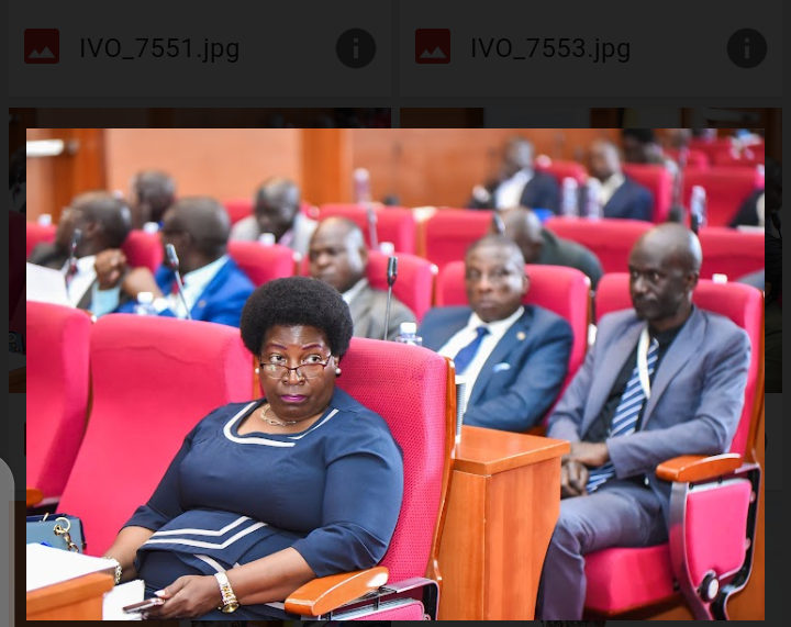 IGGUganda's tweet photo. Deputy IGG, Dr. Patricia Achan Okiria, speaking to Undersecretaries, Commissioners, and Heads of Dept of @GovUg about @IGGUganda Leadership Code function. She warned them against the under declaration of their Incomes, Assets and Liabilities, saying that they will  face the law. https://t.co/4uFmg8UXVw