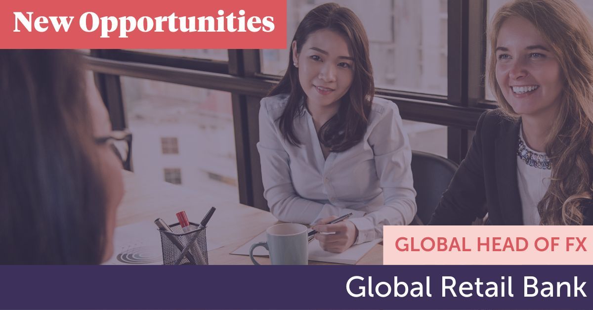 NEW OPPORTUNITY: Global Head of FX, Global Retail Bank, London or Hong Kong, Full Time, #HybridWorking

A new leadership role reporting into Global Head of Transaction Banking for Wealth Management and Retail Bank.

More at: buff.ly/3XBoxhr 

#WomenInBanking #Jobads