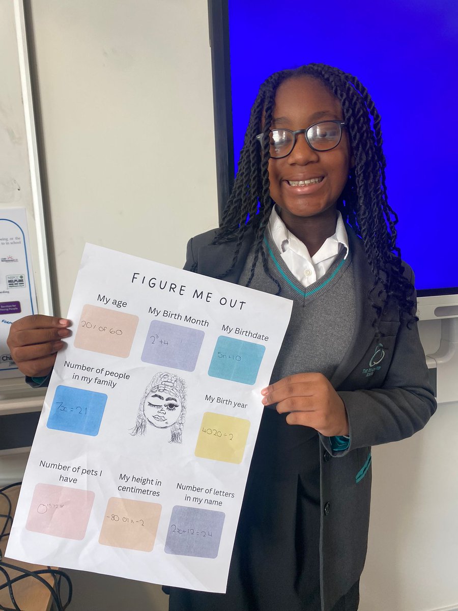 Pupils made a great start to #MathsWeekEngland yesterday with their 'Figure me out' activity. #Acheivement #Enjoyment