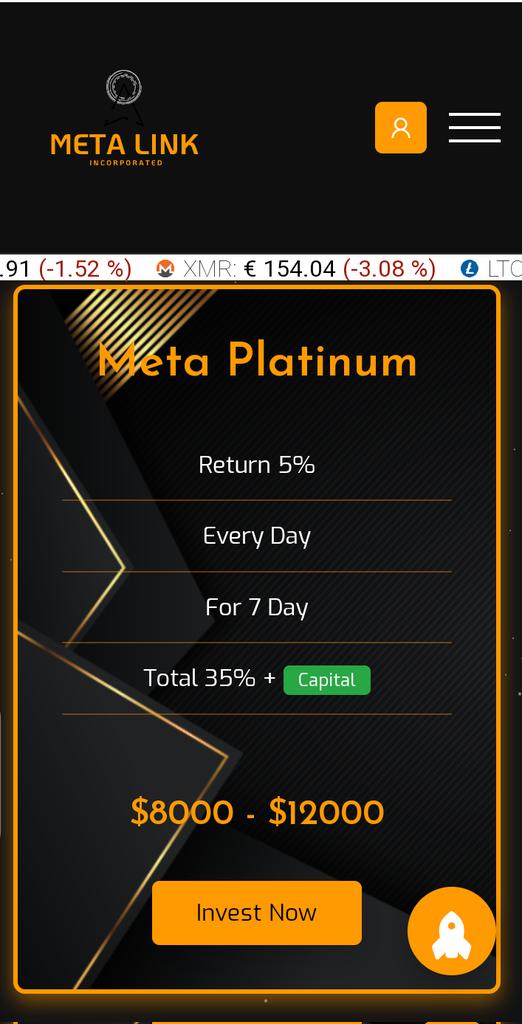 MetaLinkInco's tweet image. The Meta Platinum is a good plan to go for, #Bitcoin mining with @MetaLinkInco is a great opportunity for all. Visit our website using the link in our bio