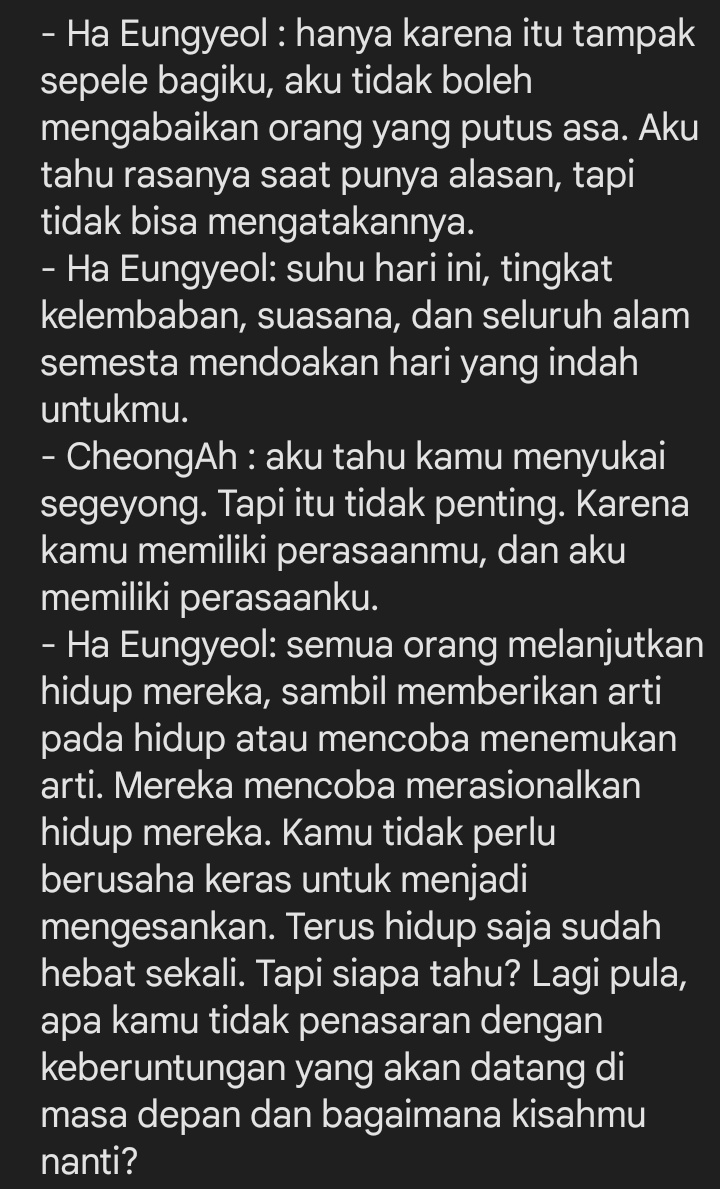 rainbowhaloooo's tweet image. "Twinkling Watermelon"
⭐: 9.8/10

+ Eungyeol nemuin CheongAh di gudang 🧅
+ CheongAh sama halmeoni
+ Permen bintang Eunyu
+ Kirain di ending Eungyeol sm kakaknya bakalan rebutan Eunyu
+ Scene liburan buat bikin lagu
+ Ternyata pak Viva...
Suka bgt 'viva la vida' karena drama ini