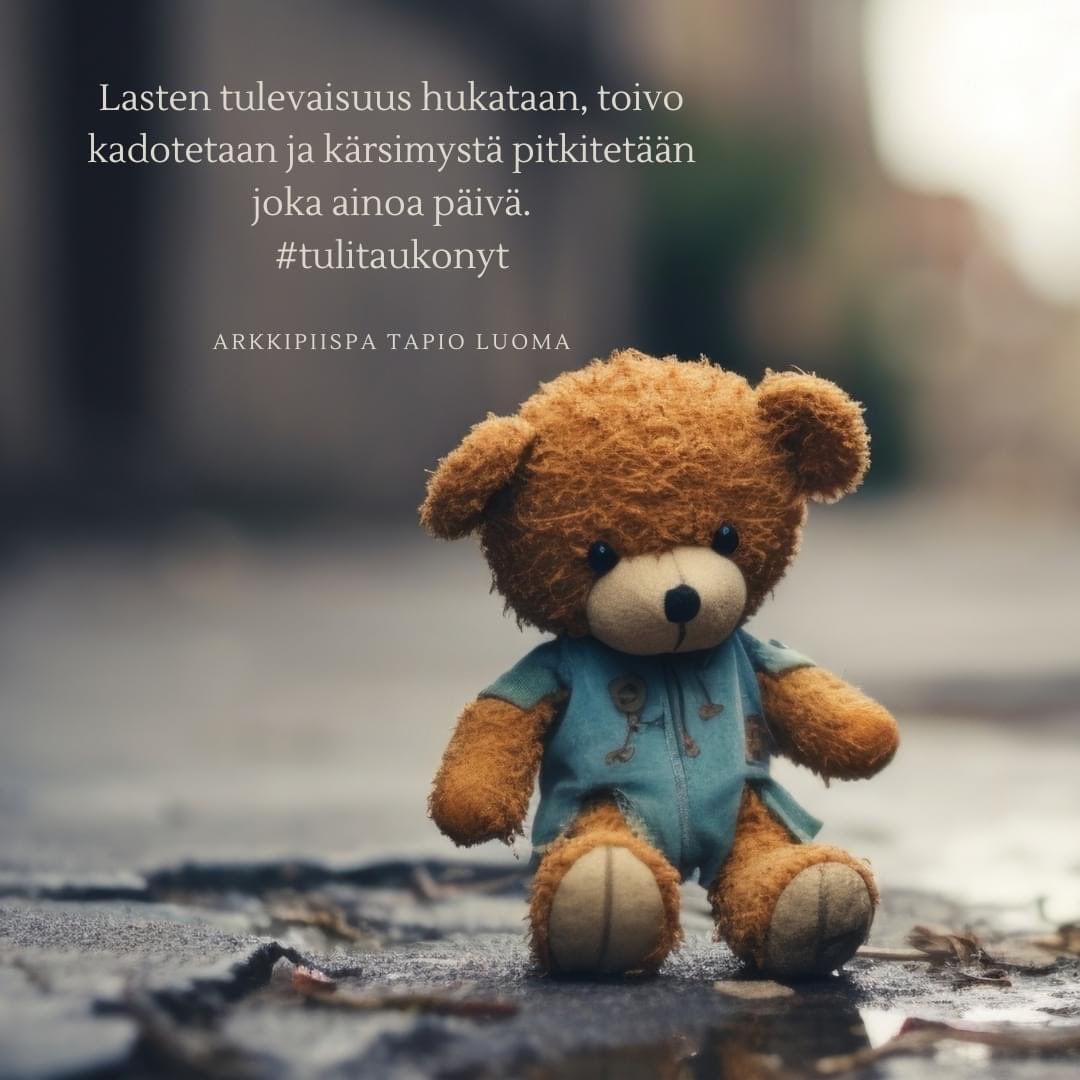LuomaTapio's tweet photo. Pitkittyvän konfliktin aiheuttaman kärsimyksen hinta on mittaamaton.

Gazan alueelle on saatava tulitauko heti.
Humanitaarista apua pitää saada perille konfliktialueelle nykyistä enemmän.
#tulitaukonyt https://t.co/Cnuds4fDEU