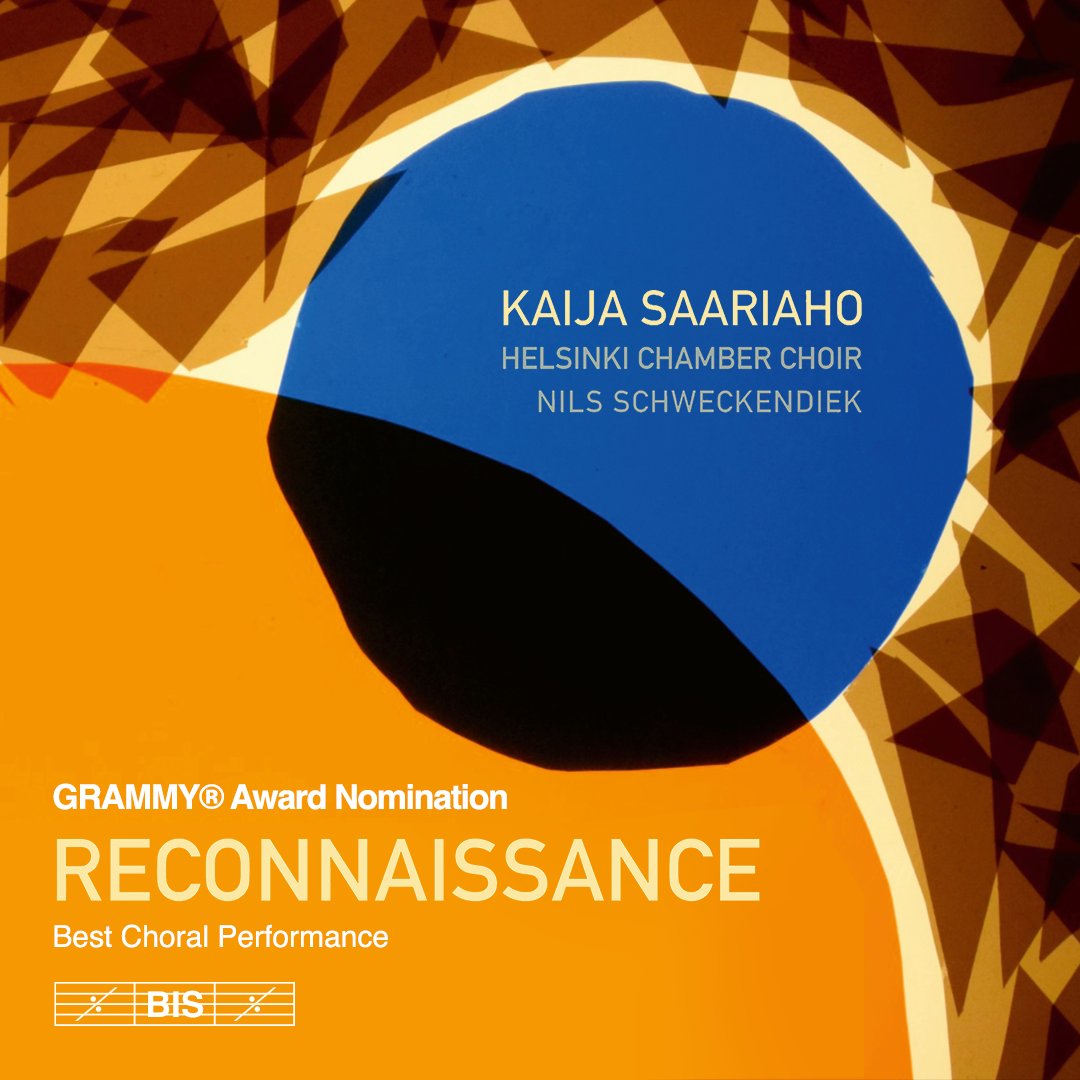 We are thrilled to announce that the Helsinki Chamber Choir was nominated for the Grammy Awards 2024 in the category Best Choral Performance for our album Reconnaissance with music by Kaija Saariaho Listen now! bisrecords.lnk.to/2662 #Choir #Grammys2024