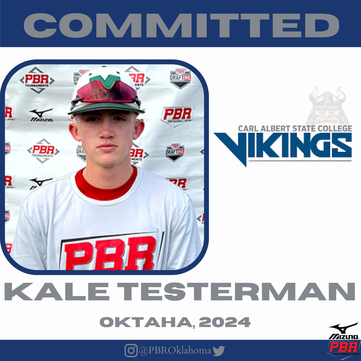 2B/3B Kale Testerman (Oktaha, 2024) commits to Carl Albert State JC @kaletesterman01 @oktahabaseball @cascbaseball 👤PROFILE: loom.ly/SqvPtPM