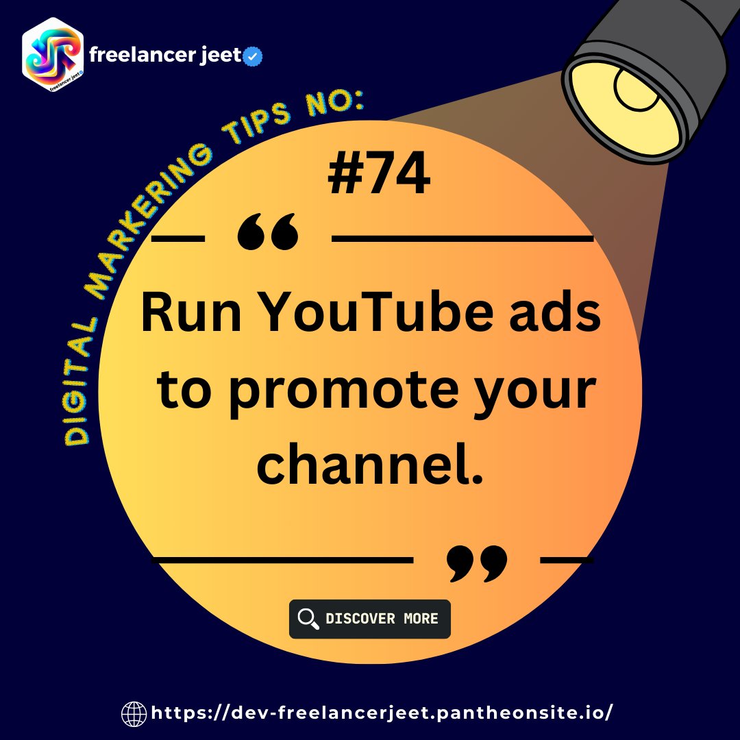 Run YouTube ads to   promote your channel.
#YouTubeGrowthBoost
#ChannelPromotionAds
#AdvertiseYourChannel
#YouTubeAds101
#PromoForSubs
#BoostYourChannel
#AdCampaignSuccess
#YouTubeMarketingAds
#ChannelVisibilityBoost
#AdvertiseToSubscribers
#GrowWithAds
#YouTubeAdStrategies