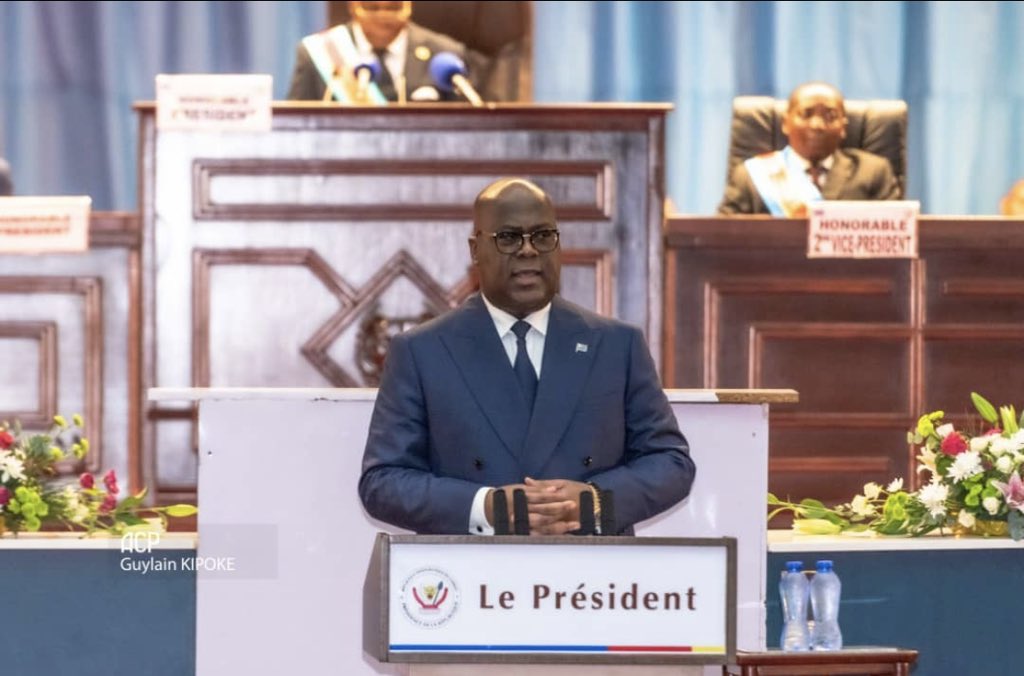 " Nous avons donc le choix entre repartir à zéro ou consolider les acquis de cet élan progressif en avançant main dans la main avec une vision claire et un but commun vers un avenir ou chaque congolais aura la possibilité de prospérer" 
President de la République