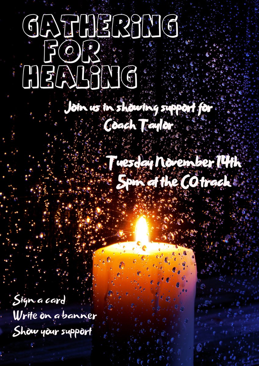Join us in supporting Coach Taylor tonight. Details on the flyer