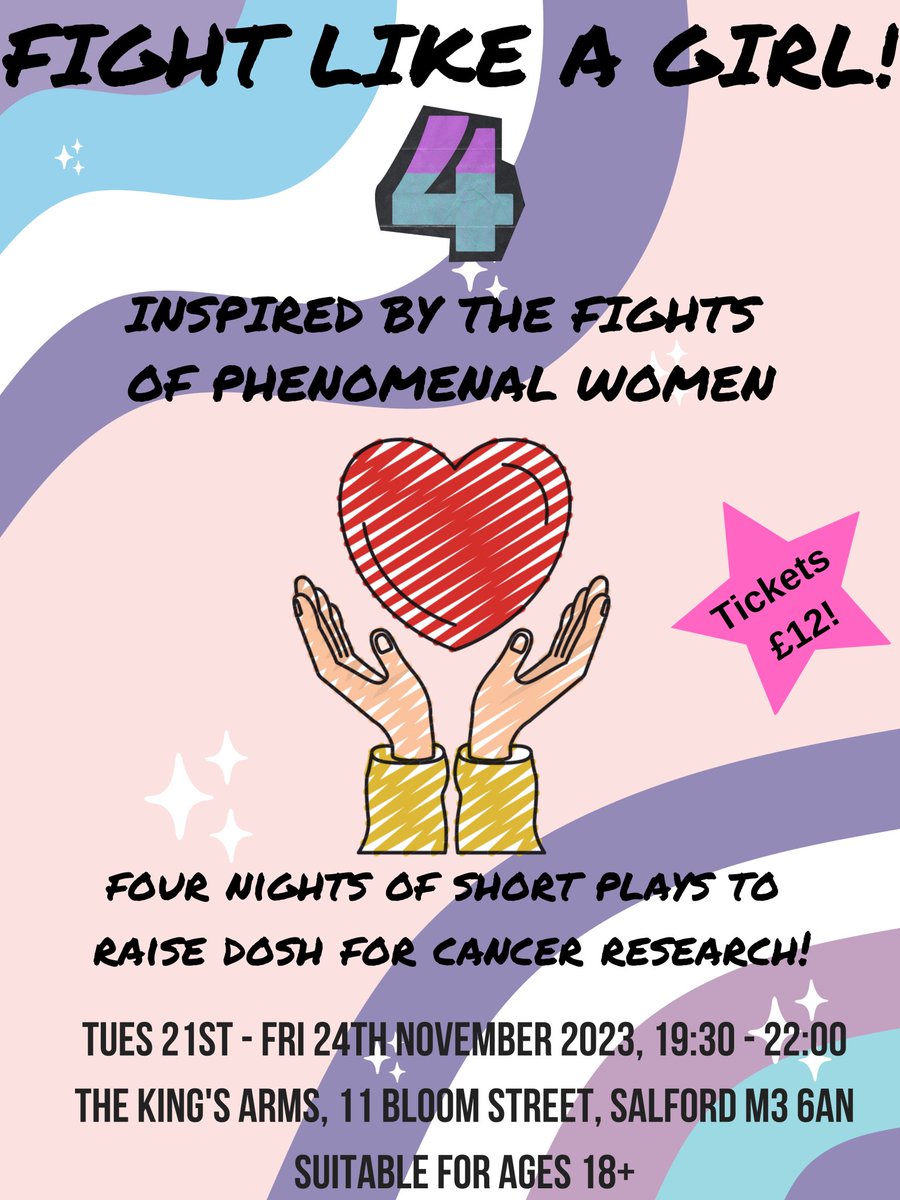 One week till opening night of <a href="/fightlikeagirly/">Fight Like A Girl!</a> ! 4 nights of short plays raising money for cancer research. Plus you get to see my mush perform 💖 

Get tickets here!

fatsoma.com/search?query=f…
