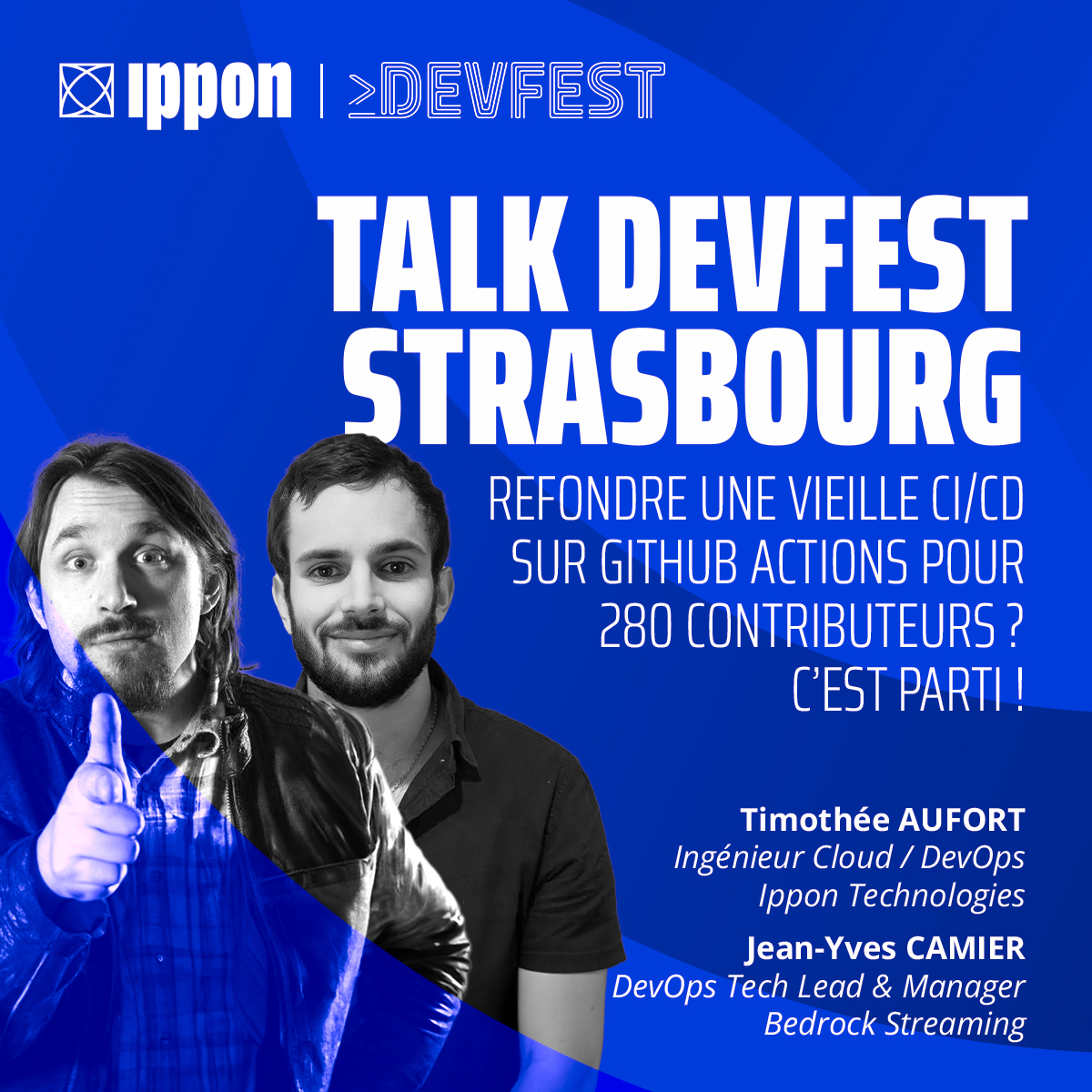 Timothée Aufort (@timaufort) on Twitter photo Ca y est. On est dans le train en direction de Strasbourg pour le <a href="/DevfestSXB/">Devfest Strasbourg</a> avec <a href="/Saaraahka/">Jean-Yves CAMIER</a>. Demain, on vous parlera de migration de CI/CD chez <a href="/Bedrock_Stream/">Bedrock Streaming</a>.
Merci à <a href="/ippontech/">Ippon Technologies</a>, <a href="/Bedrock_Stream/">Bedrock Streaming</a> et aux organisateurs de nous permettre de faire cette conférence.
A demain ! Ca y est. On est dans le train en direction de Strasbourg pour le <a href="/DevfestSXB/">Devfest Strasbourg</a> avec <a href="/Saaraahka/">Jean-Yves CAMIER</a>. Demain, on vous parlera de migration de CI/CD chez <a href="/Bedrock_Stream/">Bedrock Streaming</a>.
Merci à <a href="/ippontech/">Ippon Technologies</a>, <a href="/Bedrock_Stream/">Bedrock Streaming</a> et aux organisateurs de nous permettre de faire cette conférence.
A demain !