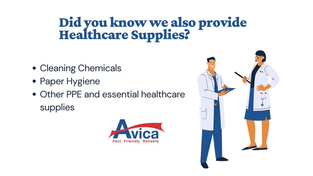 Well, did you know? From gloves and medical masks to first-aid kits and disinfectants! Our products are of the highest quality, ensuring you’re getting the best for your healthcare needs. 😷

#ppe #healthcaresupplies #cleaningandhygiene #avicauk #gloves