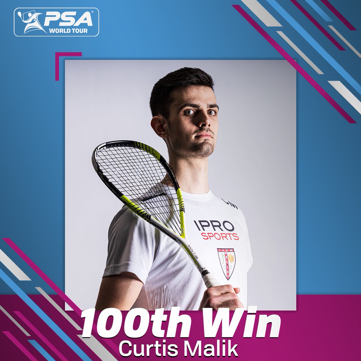 A big win for <a href="/curtis_malik/">Curtis Malik</a>, which takes him to 💯 wins on the PSA Tour 👏