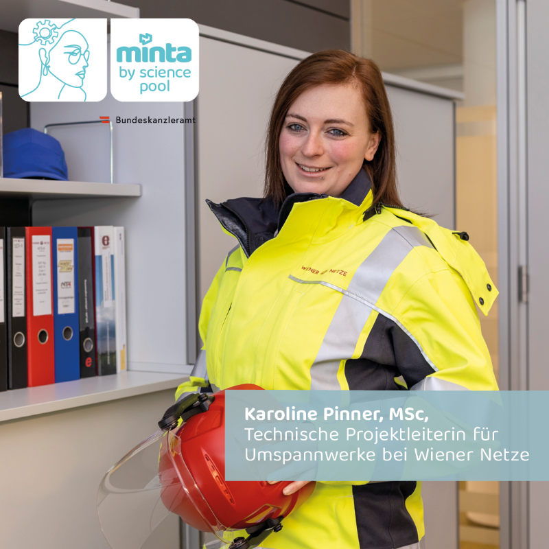 SciencepoolVwV's tweet photo. Heute möchten wir euch Karoline Pinner vorstellen. Sie hat an der FH Technikum Wien ihr Master-Studium (Msc.) im Bereich erneuerbare Energien gemacht und arbeitet bei den Wiener Netzen. Auf https://t.co/tZqDx4DAlk erzählt sie uns mehr über Studium und Beruf #MINTA https://t.co/n8sjROjwgB