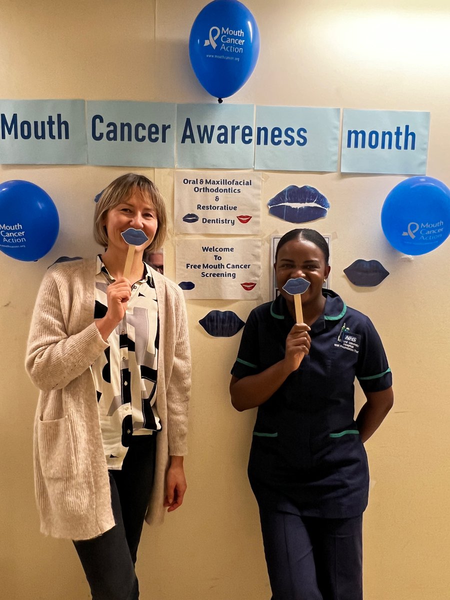 #mouthcanceraction screening @OUHospitals until 16:30 main hospital! If in doubt get checked out!!
