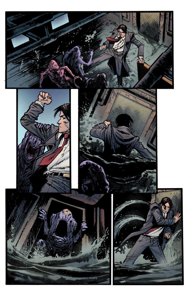 DESTINY GATE issue 2 is out in stores now, Here's a few pages- lots of fun creature stuff in this one! 