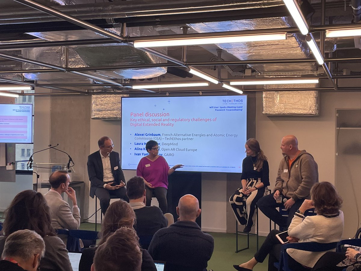 TechEthosEU's tweet photo. The TechEthos panels brought together leading minds on some extremely challenging topics: emerging issues in extended reality and the ethics and governance of climate engineering. 🧵
#ethicaltransition https://t.co/LvzVtg5kPP