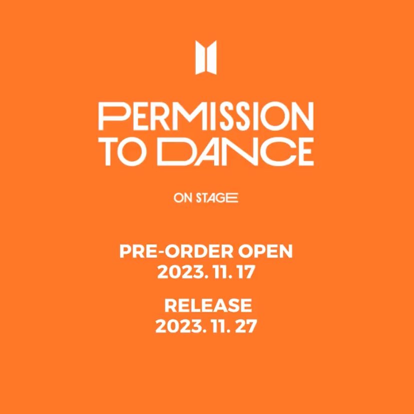 .@BTS_twt “Permission To Dance ON STAGE in the US” DVD will be released on November 27th! Pre-order : 17th Nov at 11AM KST