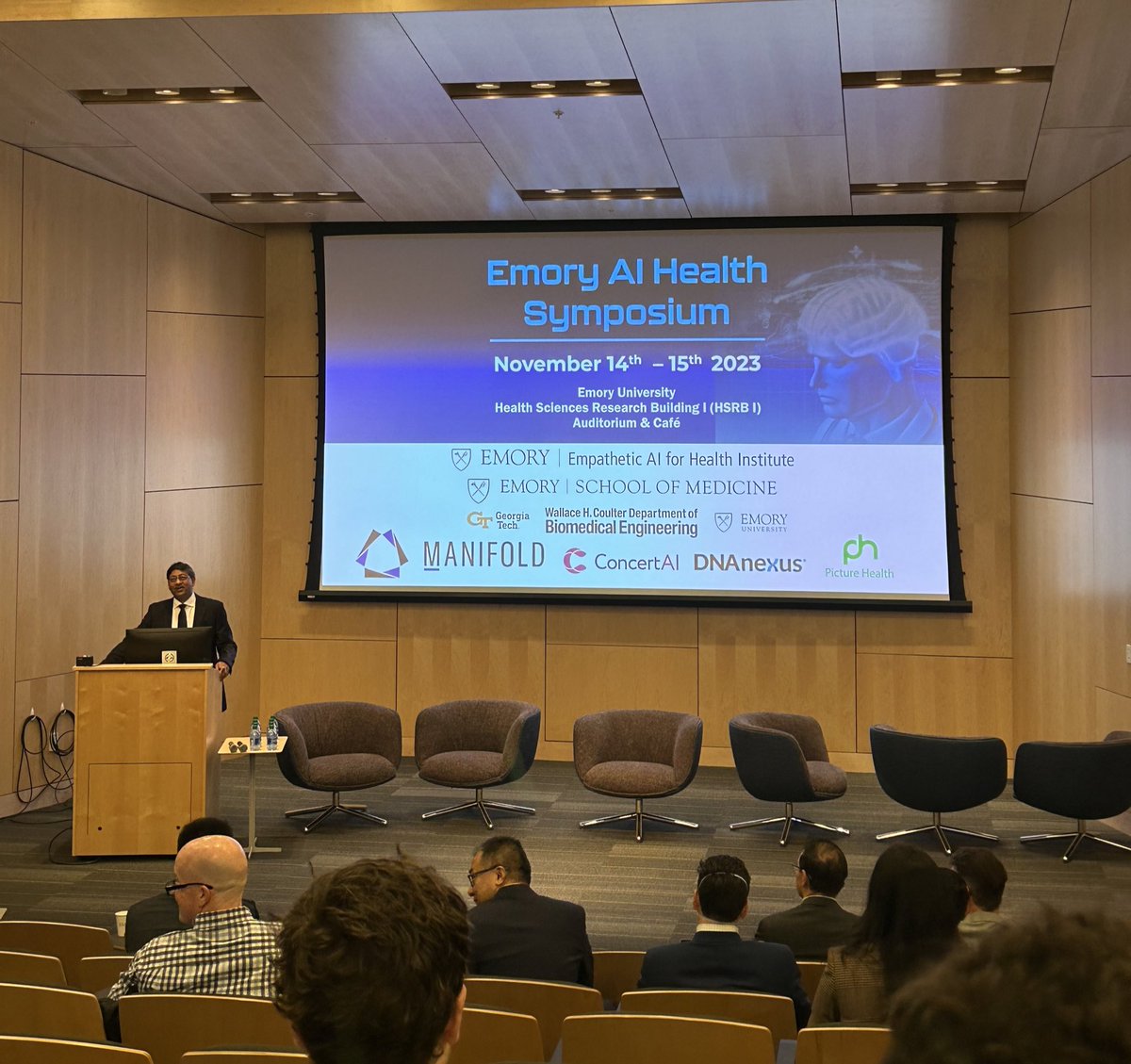 Looking forward to get insights on AI applications in healthcare and future perspectives! 
#EmoryAIHealthSymposium 
<a href="/Heart_AI_Lab/">Emory Cardiothoracic Imaging & AI Lab</a> @EmoryRadiology
