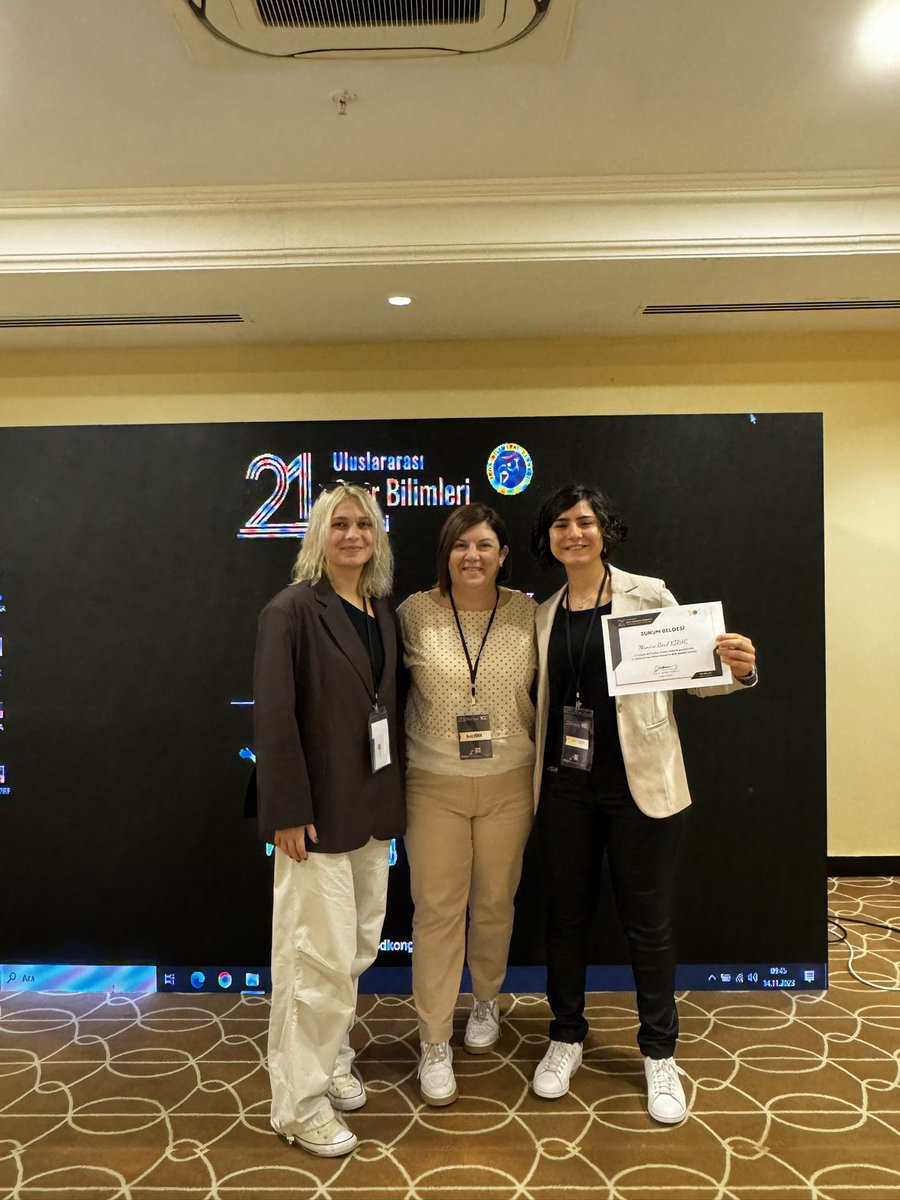 BerilKirac's tweet photo. International Sports Sciences Congress has ended. I’ve also presented. I’d like to thank @dehunuk for her guidance and @gokcektalks for her support, as well as @javier_rio1 for contributing with his beautiful presentation and participation.
It was so nice to be together again. https://t.co/7doo7FTFae