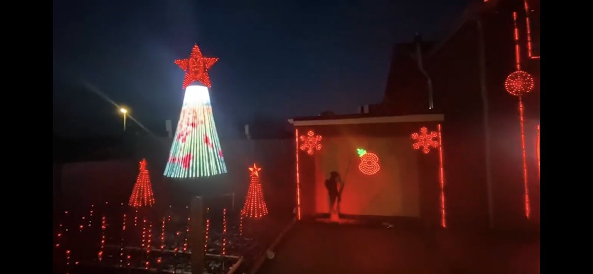 Why donate a quid for a measly Poppy when you can spend £8,000 on a festive PoppyMas lighting display to show your neighbours how much you #Respect the #Fallen