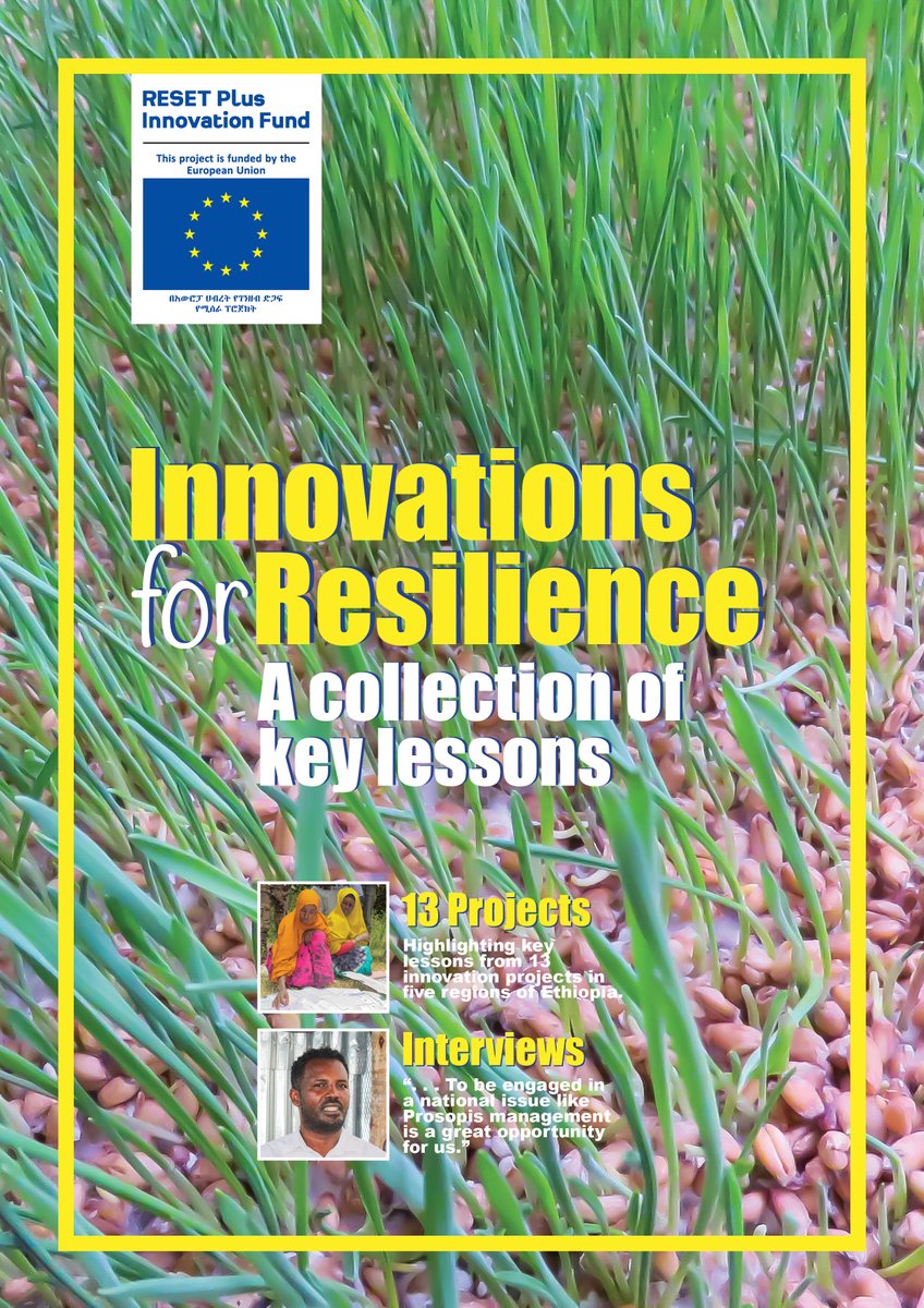 A Collection of Key Lessons from the 13 #Innovations4Resilience projects in #Ethiopia under the RESET Plus Innovation Fund programme. Available for download: …us-innovation-fund.mailchimpsites.com/lessons
 #Resilience #Innovation #Ethiopia 
@EthiopiaEU <a href="/FandSEthiopia/">Fair & Sustainable Ethiopia</a> <a href="/Cordaid/">Cordaid</a>