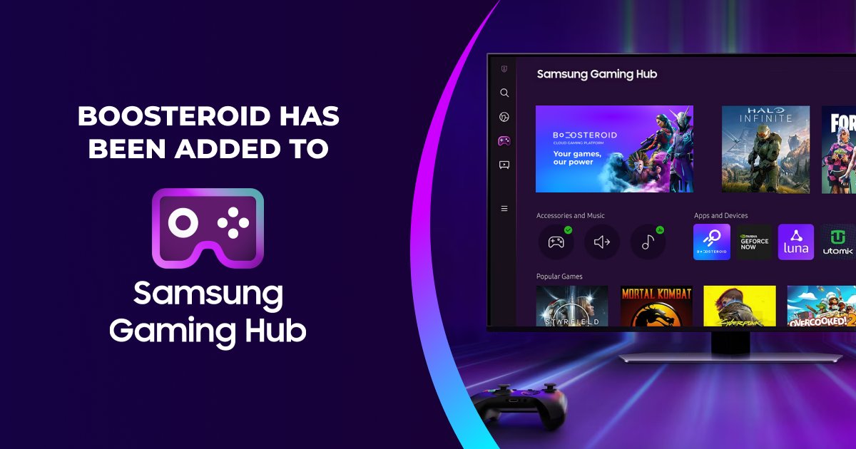 Samsung Gaming Hub Adds Boosteroid Cloud Gaming Service