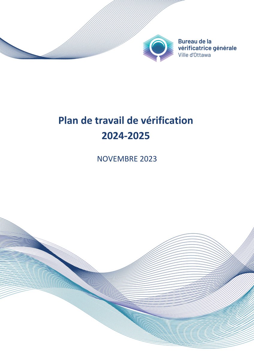 Le plan de travail de vérification 2024-2025 sera publié le 16 novembre. Restez à l'écoute pour plus de détails sur les vérifications proposées par la vérificatrice générale !
#Plandetravail #BVG #Ottawa