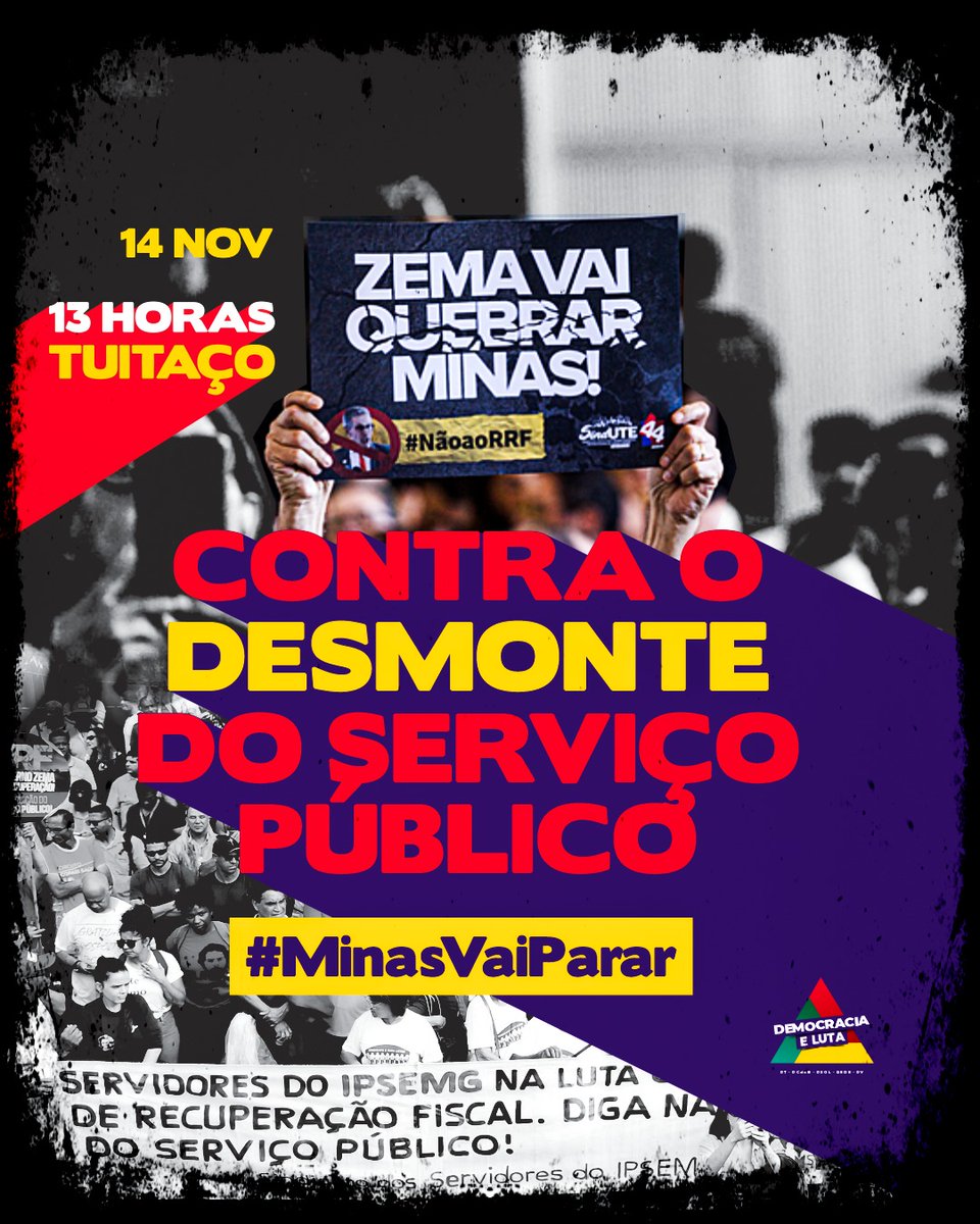 DepCelinho's tweet photo. RRF do Zema é o Regime da Morte de MG - Você sabia?
Funcionários públicos desvalorizados, menos gente para trabalhar por MG. Postos de saúde, escolas, bombeiros, segurança pública...  
#MinasVaiParar https://t.co/XcQhJU7ZPW