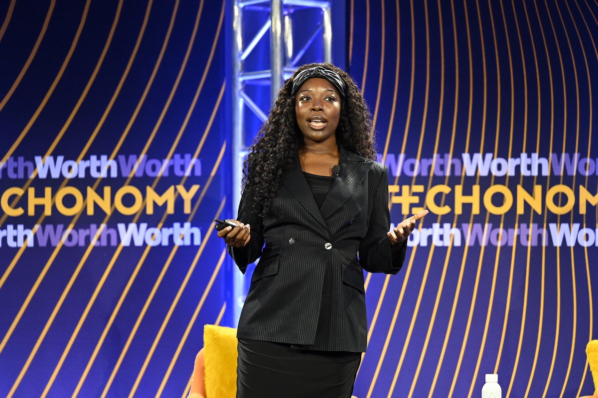 techonomy's tweet image. Perpetual Baffour took the stage at #Techonomy23 to talk about the promise of AI, AI in education and how this technology can be used to make people&apos;s lives better.