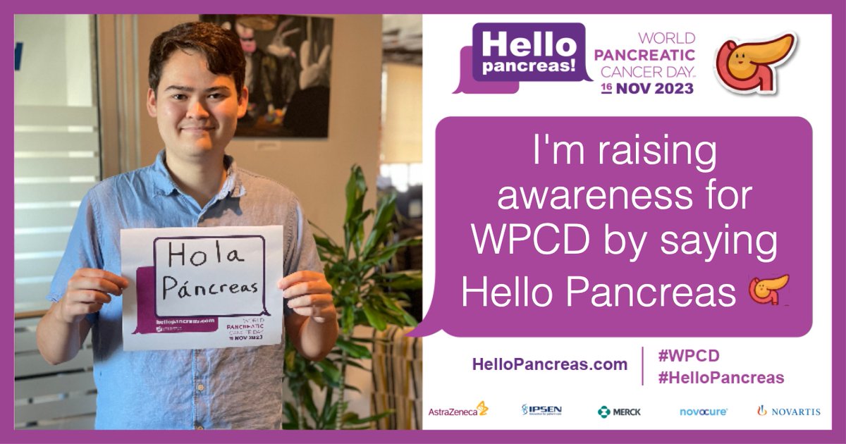 W P C C (@worldpcc) on Twitter photo Help us say Hello Pancreas and spread awareness about pancreatic cancer by designing your own social media post! Use our new online tool to easily customize a post or poster for #WPCD! Visit this link to start designing:ā
worldpancreaticcancercoalition.org/create-a-post/ā
Use #HelloPancreas to share. Help us say Hello Pancreas and spread awareness about pancreatic cancer by designing your own social media post! Use our new online tool to easily customize a post or poster for #WPCD! Visit this link to start designing:ā
worldpancreaticcancercoalition.org/create-a-post/ā
Use #HelloPancreas to share.