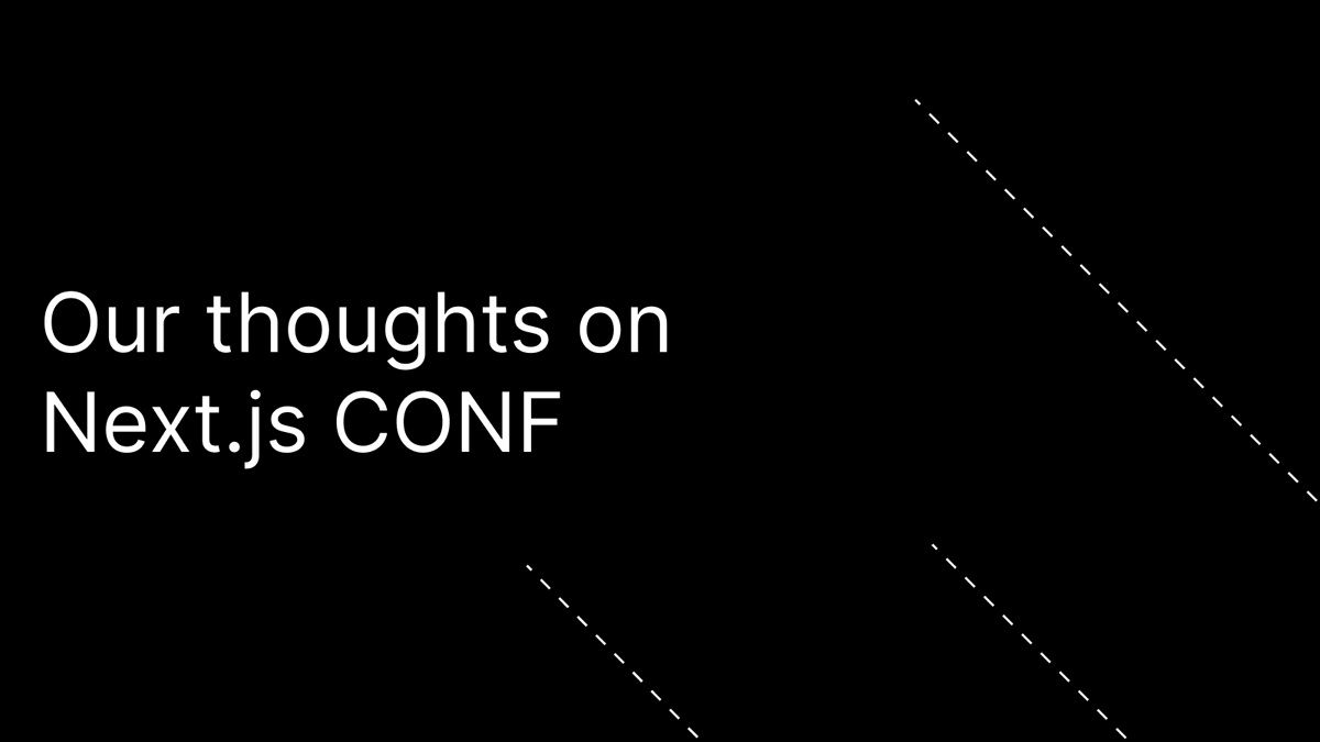 We have gone on quite a journey to define the tech stack we have today - never stop learning & evolving. We joined in to catch all the latest action at the Next.js CONF this month, to ensure we are clued up, in the know & preparing for what is to come... bit.ly/49DE5a6