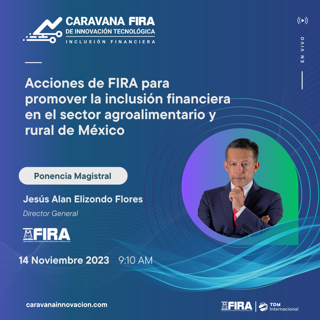 caravanafira's tweet photo. 🔴 EN VIVO - Jesus Alan Elizondo, DG de @FIRA_Mexico  voz líder presente en la @CaravanaFIRA . Únete a su charla y conoce las acciones de FIRA para promover la #InclusiónFinanciera en el sector agroalimentario y rural en México. 👉¡Ingresa! https://t.co/3GiE6UHEgx
#CaravanaFIRA https://t.co/MNFVCKcsRw
