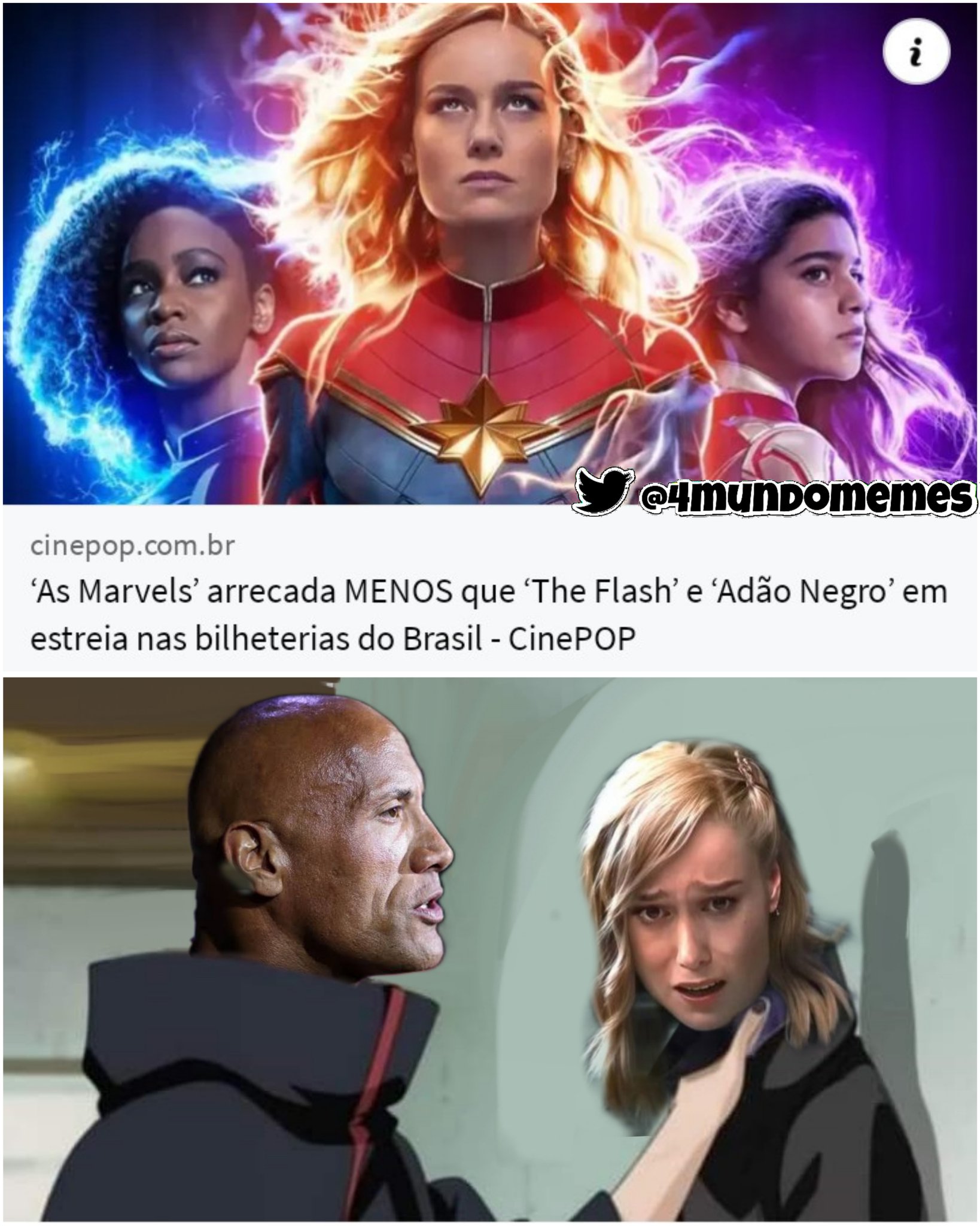 As Marvels' arrecada MENOS que 'The Flash' em estreia nas bilheterias dos  EUA e mundial - CinePOP