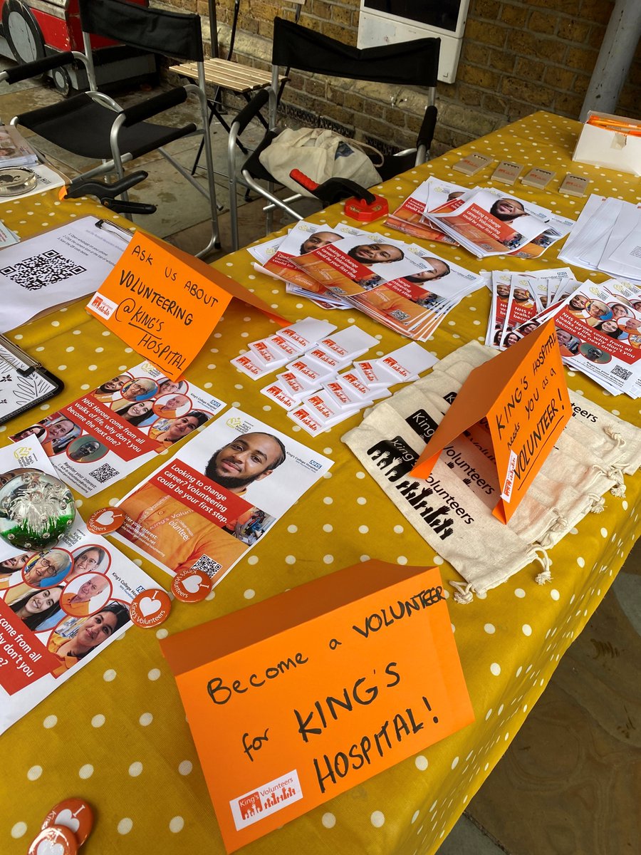 A big thank you to our volunteers who ran the promotional stall at the @hernehillforum community tent on Sunday. It was a great event as always! #teamkings #volunteering