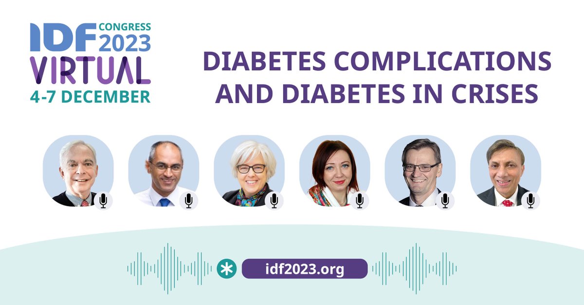 Today is #WorldDiabetesDay! From 4-7 Dec, @IntDiabetesFed is organizing a virtual congress on #diabetes complications with inspiring interdisciplinary sessions covering several #medical specialties, also addressing the #nursing perspective! Find out more: idf2023.org