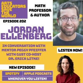 I'm on a podcast, not about math! Talking with @littlestjew and my high school writing mentor, lit mag legend Peggy Pfeiffer podcasts.apple.com/us/podcast/jor…