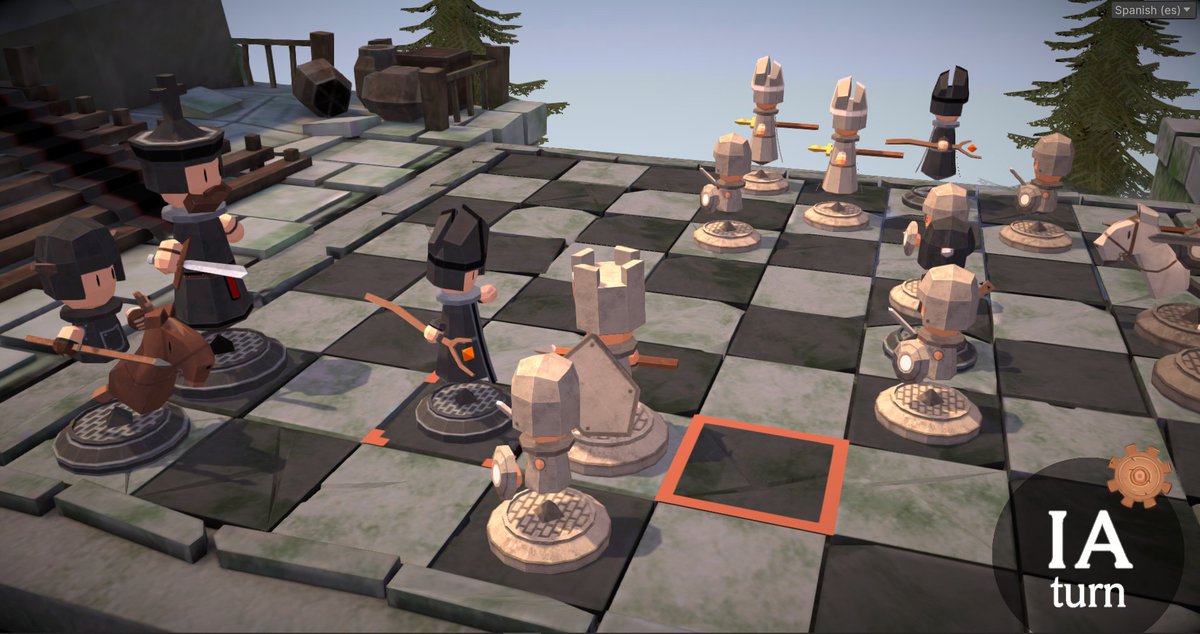 Still wrestling with the game updates... Trying to get it ready for the Steam entrance😅😅😅 

#ChessGambit #chess #gamedev #indiegame