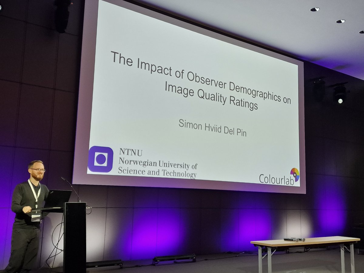 Simon Hviid Del Pin from the Colourlab presenting at the image quality workshop at CIC <a href="/ImagingOrg/">IS&T</a>